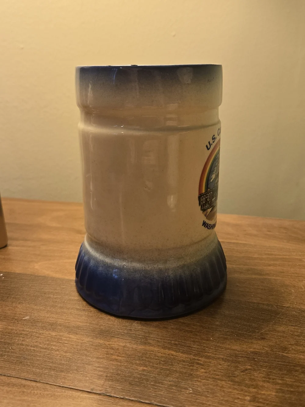 VINTAGE U.S. Capitol with RAINBO2 Beer Stein Mug - Mid Century